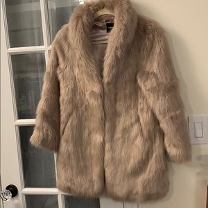 Pink Faux Fur Express Coat